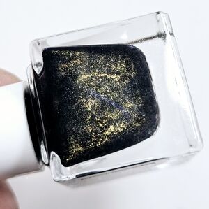 NWT MINIATURE BELIEVE BEAUTY GLITTER NAIL: BLACK/GOLD CAVIAR!